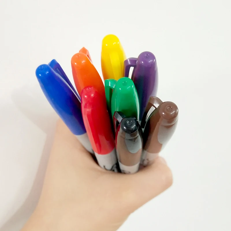Набор перманентных маркеров Sharpie 12/24 шт. экологически чистые тонкие масляные