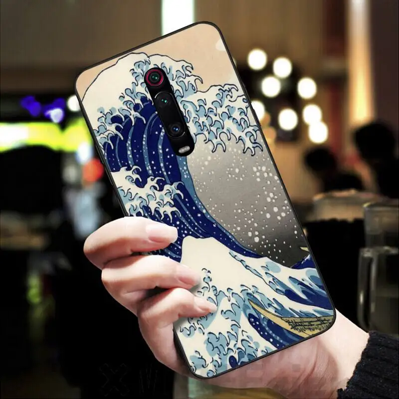 Чехол для телефона с рисунком LJHYDFCNB Wave spray чехол Redmi K20 Note4 4X 5 5A 6 6PRO 7 8 8Pro | Мобильные
