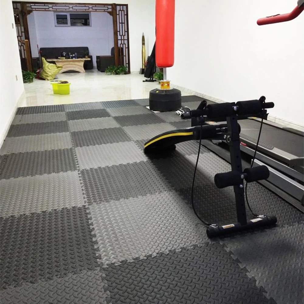 12PCS 30x30cm Splicing Yoga Mat EVA Soft Protective Floor Mat Anti-slip Bubble Foam Training Exercise Workout Fitness Cushion