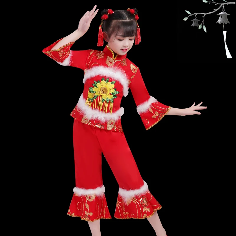 Детские костюмы для танцев Янко в новом стиле одежда выступления национальном