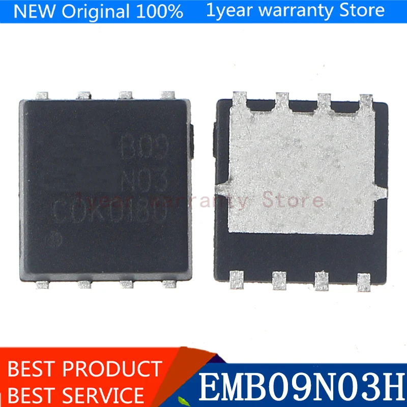 {Новый оригинал} 10 шт. EMB09N03H EMB09N03 B09N03 5 мм * 6 MOSFET QFN 8|Пульты ДУ| |