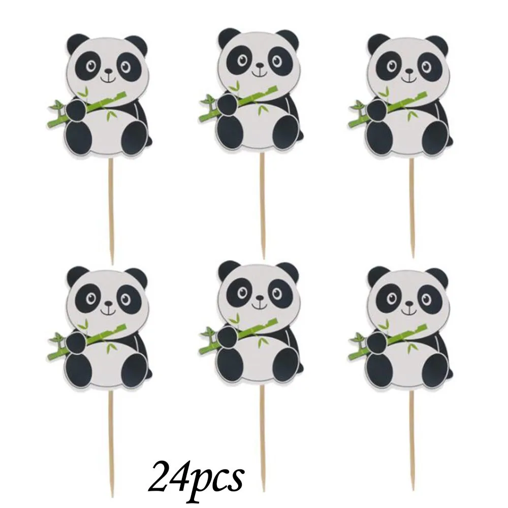 24pcs 24 шт. мультфильм микки тема Минни Мауса кекс Топпер украшения торта День рождения украшения дети ребенок душ вечерние принадлежности - Цвет: 24pcs