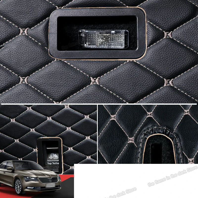 Кожаный коврик для багажника автомобиля Lsrtw2017 подкладка Skoda Superb 2016 2017 2018 2019 2020