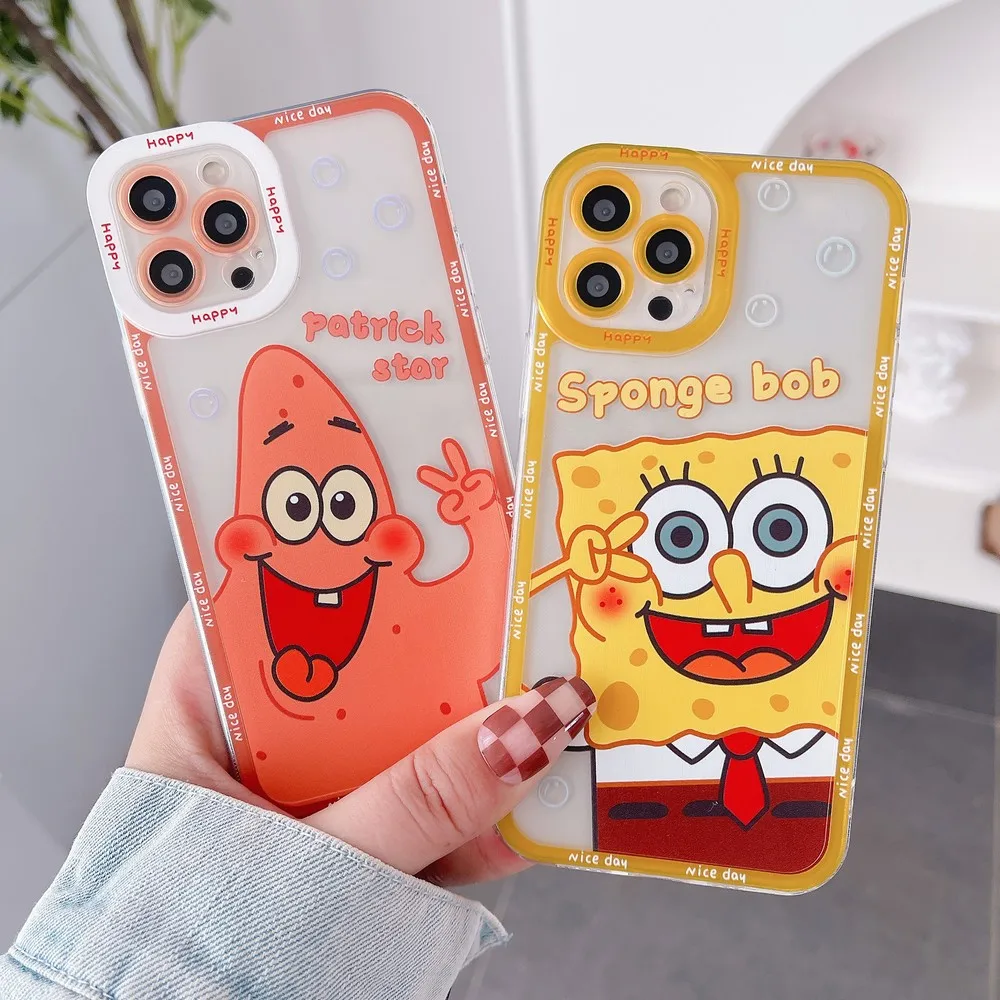 

Прозрачный мягкий чехол с мультяшным рисунком для iphone 11 12 13 Pro Max XS X XR 7 8 plus SE 2020, Чехлы, Обложка