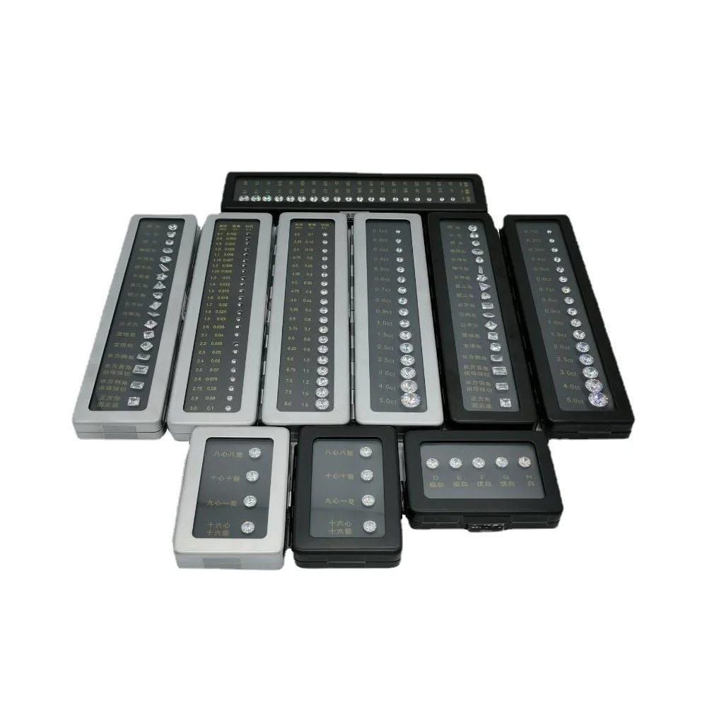 

Cubic Zircon Oxide Test Tool Standard Carat Diamond Weight Meter, Weight Diameter, Color Purity, Scale Cut Main Stone round