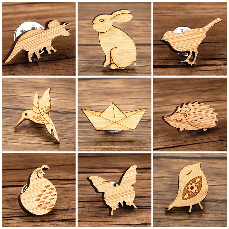 Sasusp мультфильм милый Трицератопс птица лодка бабочка дерево Броши для детей