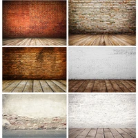 vinyl custom vintage brick wall wooden floor photography backdrops photo background studio prop 21712 yxzq 01