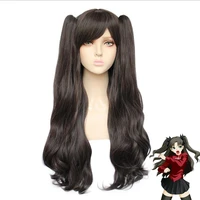 tohsaka rin wig fate grand order cosplay wig fgo cosplay tohsaka rin long straight hair wig cap