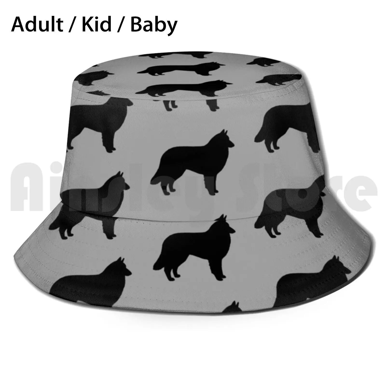 

Belgian Tervuren Silhouette ( S ) Sun Hat Foldable UV Protection Belgian Tervuren Belgian Shepherd Tervuren Terv