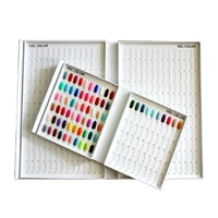 308 colors nail tips display book diy nail art showing shelf gel nail polish color card chart painting dedicated display board