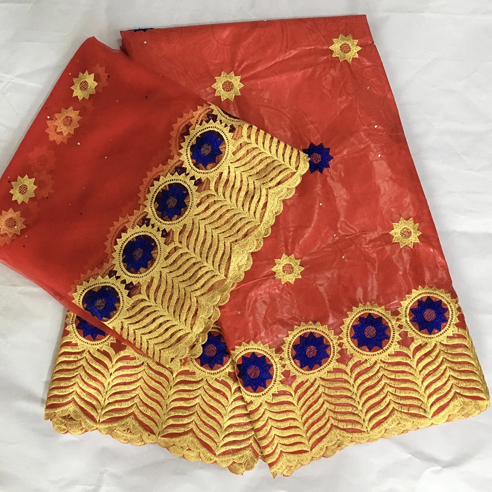 Новое поступление базин богатый 5 цветов африканская кружевная ткань тюль