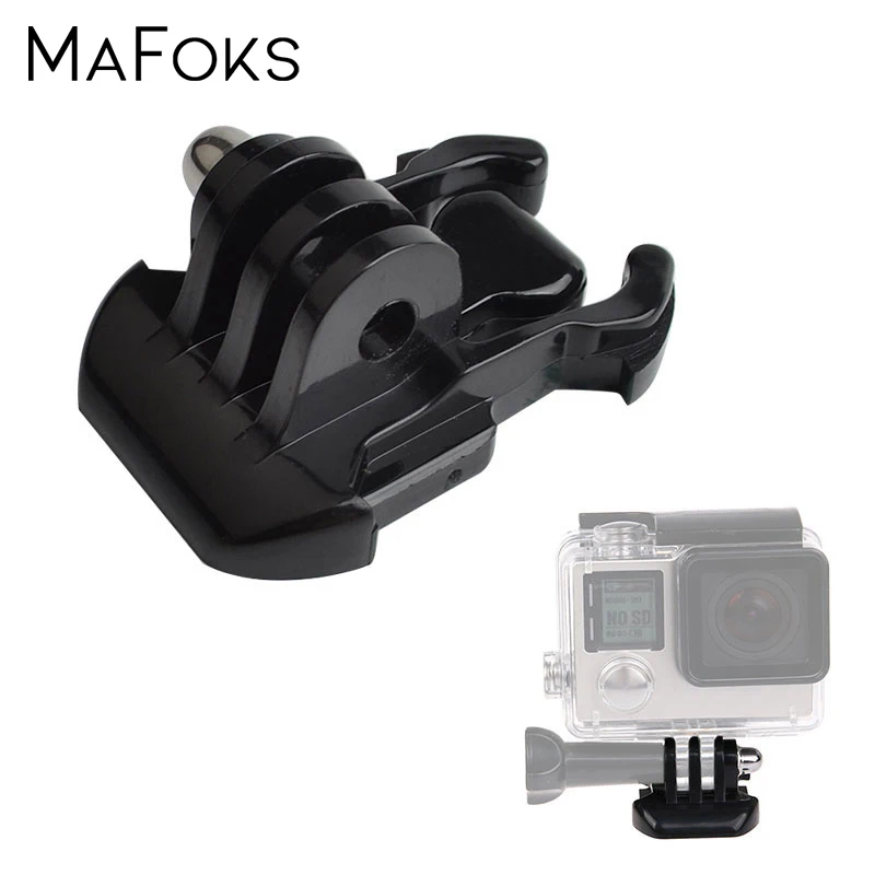 Черный базовый ремешок с пряжкой для крепления на Шлем Адаптер Gopro Hero 9 8 7 6 5 4 3 SJCAM