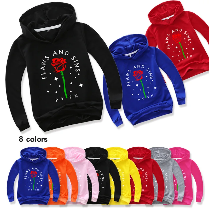 Детская весенняя куртка с длинным рукавом и принтом изъяны грехи|Толстовки