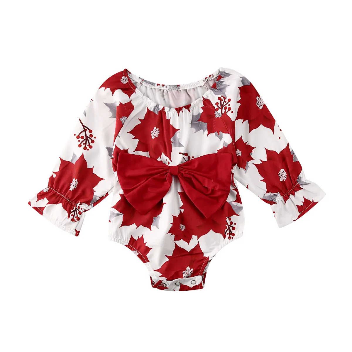 Красный комбинезон для новорожденных девочек 0 24 мес. костюмы на День святого