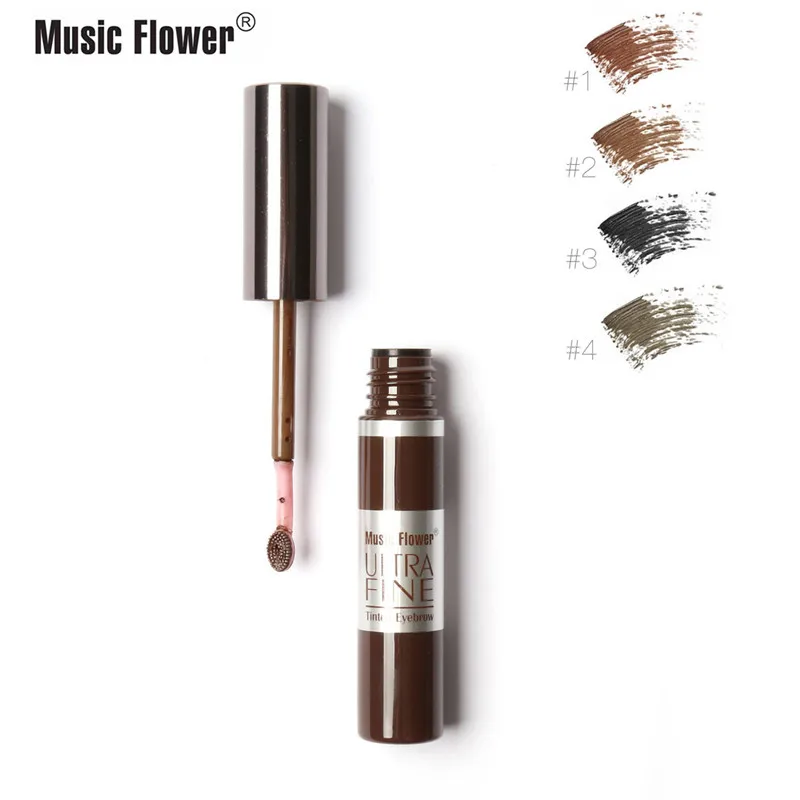 Тонированный 3d-крем для бровей 4 цвета музыкальный цветок макияж тушь тени