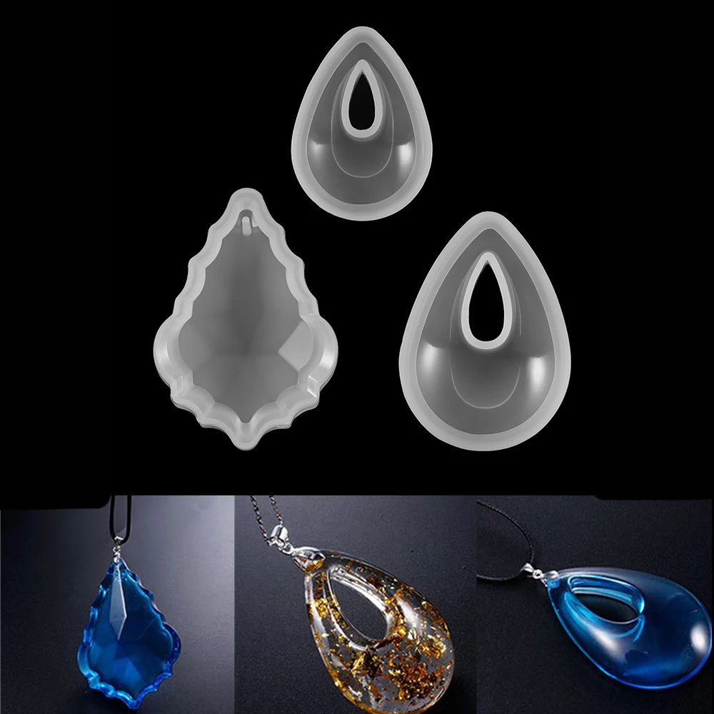 

1Pcs Waterdrop Shape Pendant Casting Mould Silicone Molds UV Epoxy Resin Mold For DIY Crafts Jewelry Making Pendants Accessories