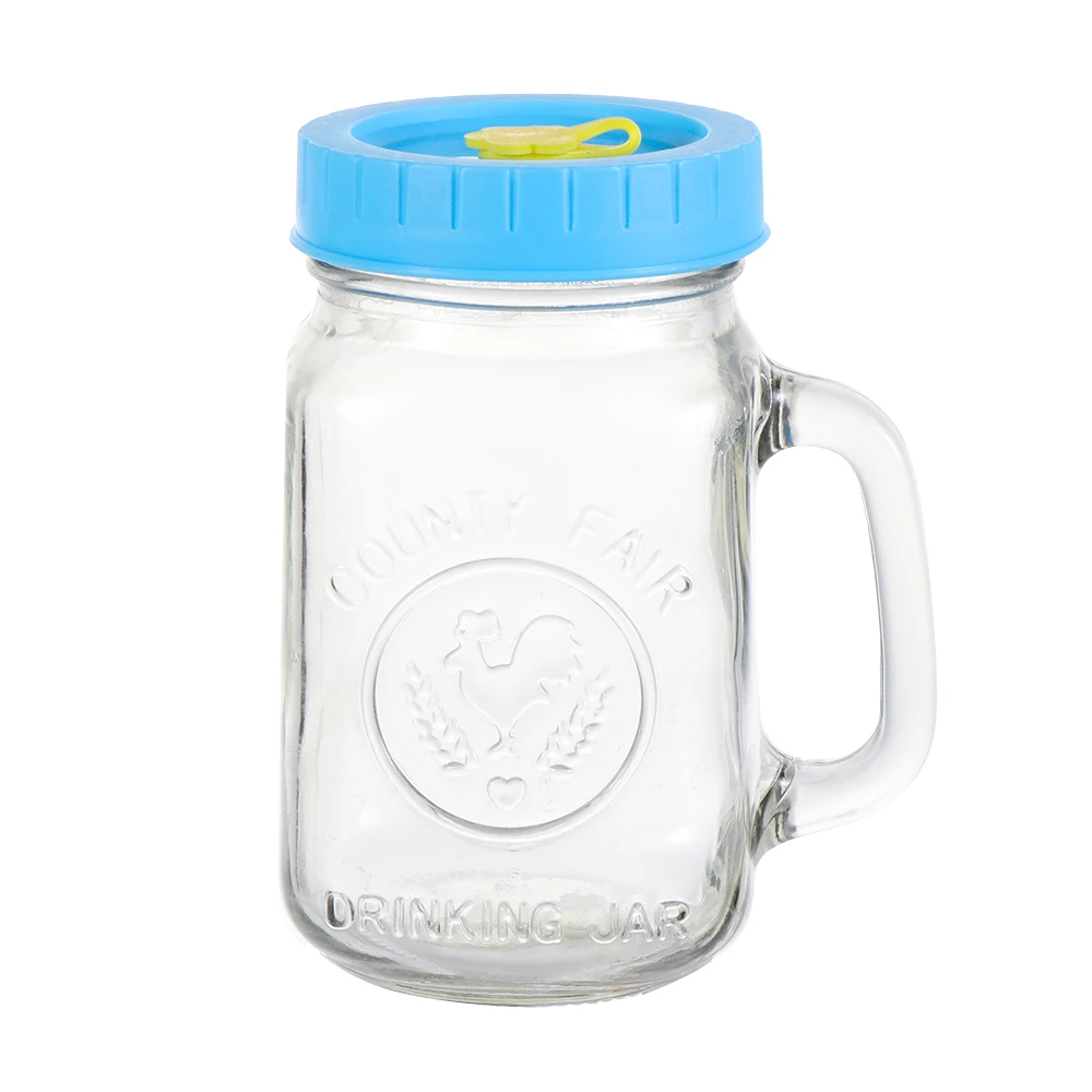 Mason Jar крышки без подкладки ребристые пластиковые чашки для обычного рта Cannings