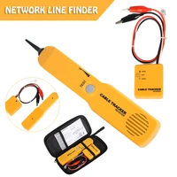 1 set rj11 network cable finder tool tracker tester electric wire tracer led sender and receiver network analyzers with pouch