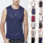 Новинка 2021, мужской велосипедный базовый слой, крутой дышащий жилет, высокоэластичное бесшовное нижнее белье без рукавов, Мужская быстросохнущая сетчатая одежда