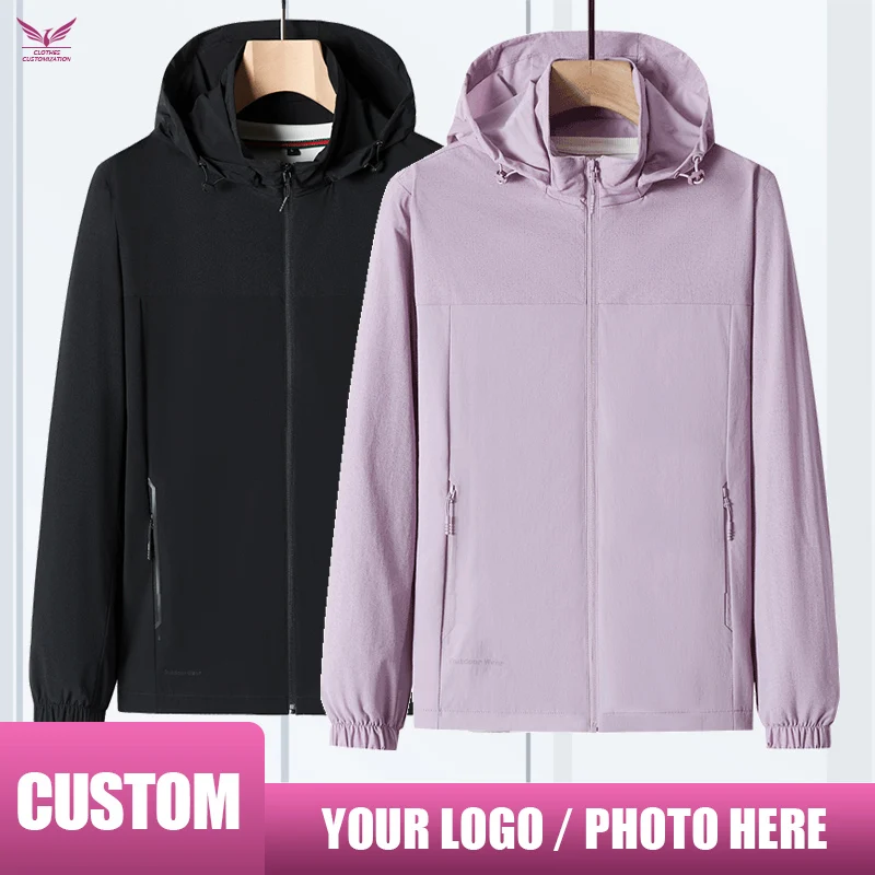 

custom Man Jacket Camping waterproof coat Hiking travel sweatshirs customization high quality clothes company team custom