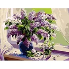40x50 см картина маслом по номерам цветы фотографии по номерам на холсте Декор Безрамное DIY цифровой краски