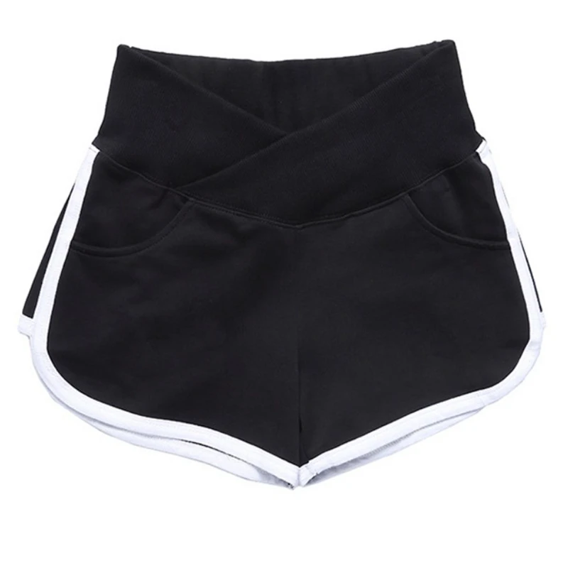 Летние женские шорты для беременных с заниженной талией отдыха и спорта |