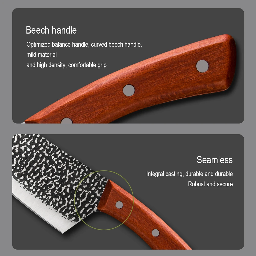 XYj нож для нарезки мяса мясника кухонный кемпинга охоты сербский шеф повара ковки