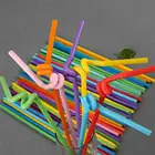 Трубочки гибкие, 100 шт., для напитков, набор соломинок удлиненные, R5W0