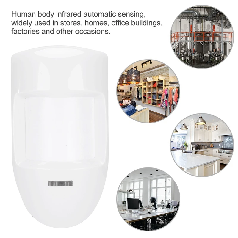 

12V Wired Dual PIR Motion Sensor Infrared Probe Burglar Alarm Detector Home Security System