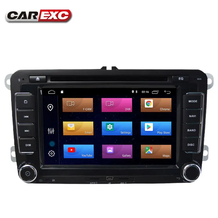 7 дюймов Android 9 0 2 Din Автомобильный dvd плеер для VW Golf Tiguan Skoda Fabia быстрая сиденья Leon