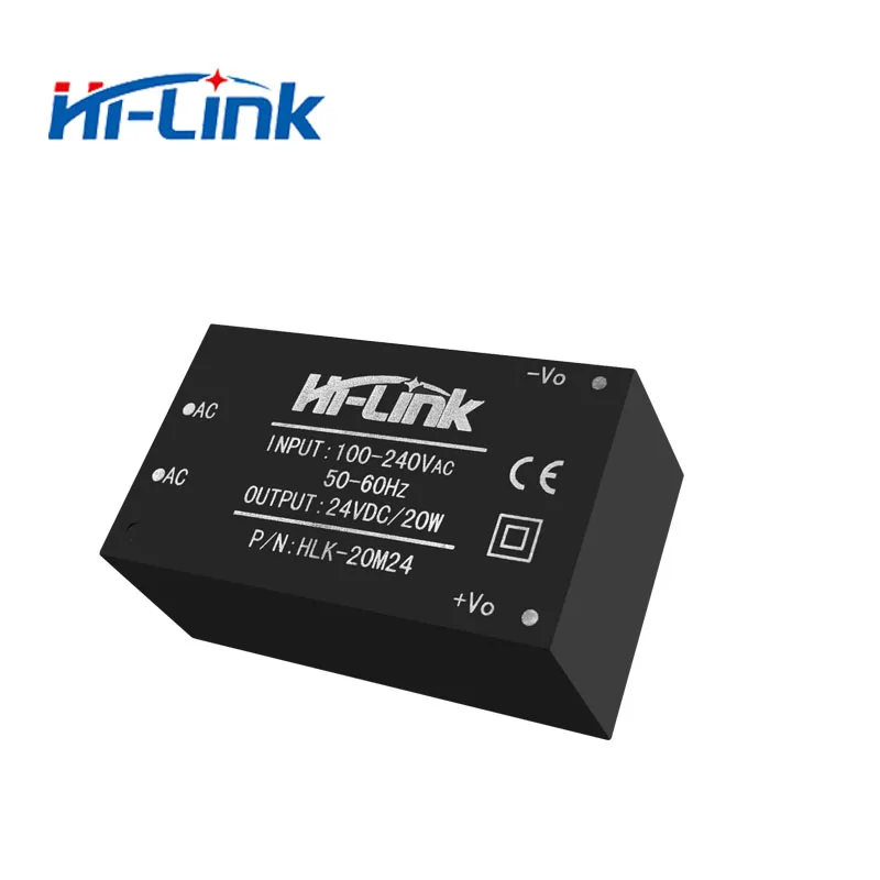 Бесплатная доставка 2 шт./лот Hi Link HLK 20M24 220 В 24 20 Вт AC DC компактный изолированный