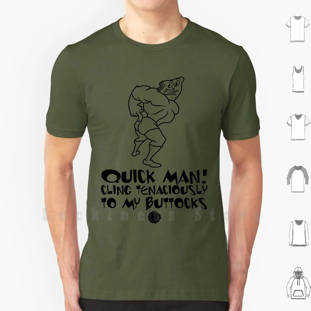 Powdered Toast Man-Cling Tenaciously [ Black ] | | Gym Gear T Shirt 6xl Cotton Cool Tee Powdered Toast Man Quote Silhoutte
