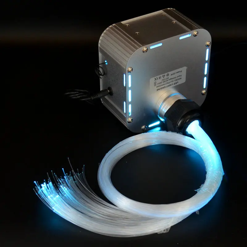 32 Вт RGB Мерцание светодиодный оптоволоконный светильник двигателя 28 клавиши РФ