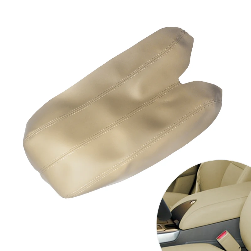 

Для Acura RDX 2007 2008 2009 2010 2011 2012 из микрофибры кожи центральная консоль крышка подлокотника Защитная отделка бежевый