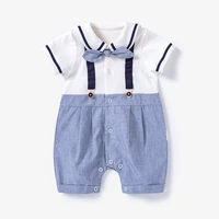 infant baby rompers clothing baby girl clothes gentleman birthday party baby summer jumpsuit boys rompers kids baptism outfits