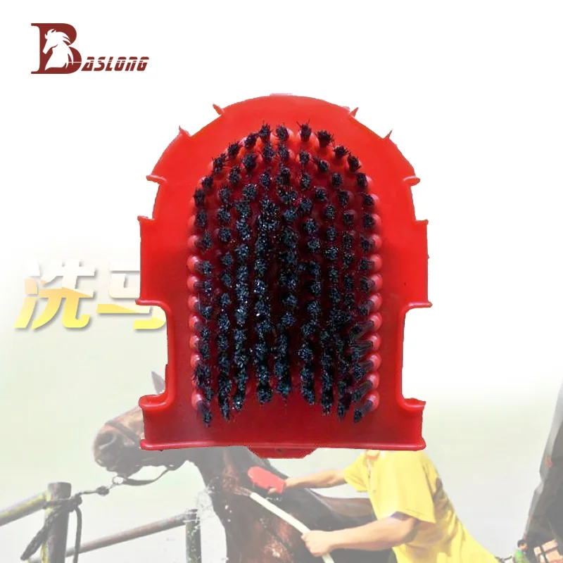 Двусторонняя кисть для массажа ладони можно носить мытья лошадей|Товары ухода за