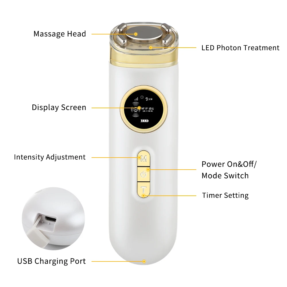 

Ultrasonic RF Skin Rejuvenation Machine LED Photon Radiofrequency Beauty Face Firming Lifting Anti Wrinkle Skin Tightening