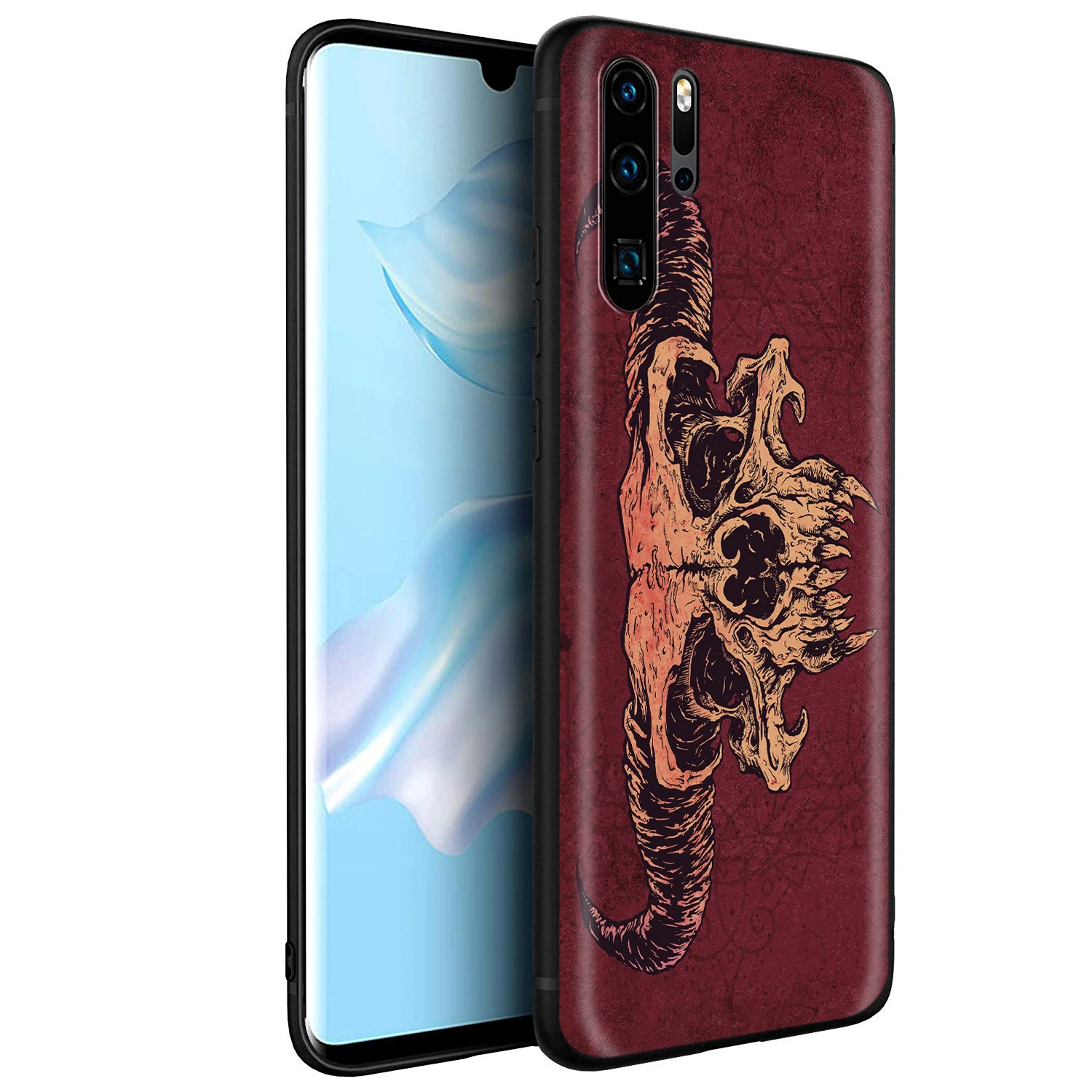 YIMAOC сатанический чехол с черепом для Huawei Mate 30 20 Honor Y7 7a 7c 8c 8x9 10 Nova 3i 3 Lite Pro Y6 2018 P30 P smart