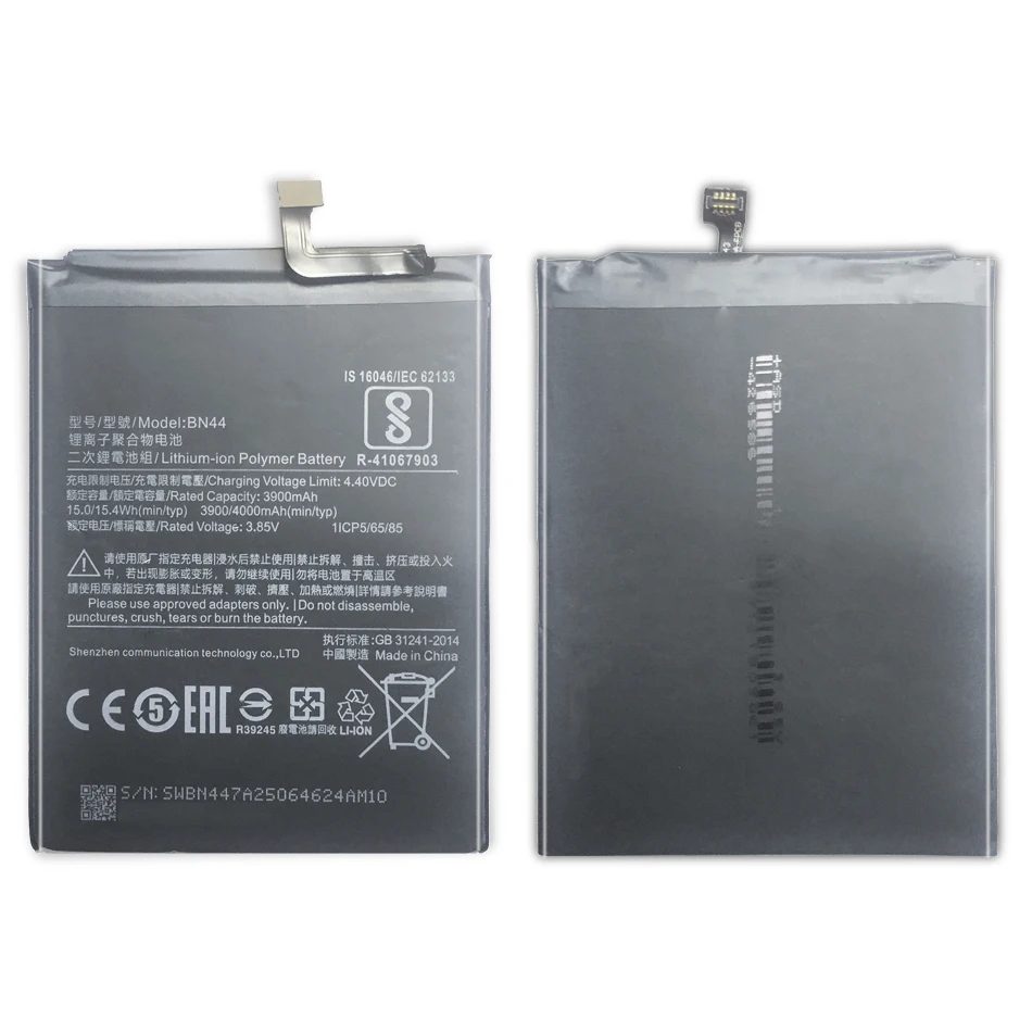 Аккумулятор для Xiaomi Redmi 5 Plus 4X 3X 3S 3 4/ Note 4 5A Pro Xiao Mi 5X Mi5X BN 44 BM47 BN30 BN31 BN34 BN40 BN41 BN43