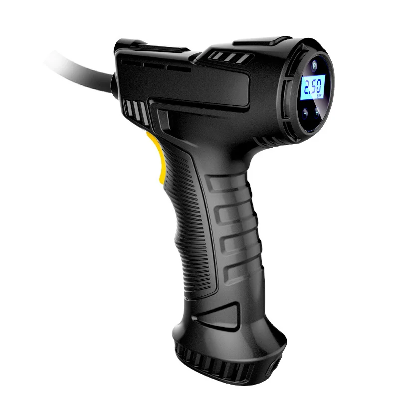 120W hand-held air compressor wireless wired inflation pump portable bicycle digital inflator for automobile ball. |