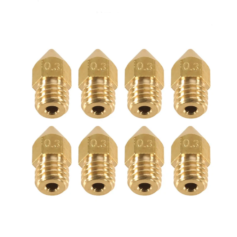 

14pcs MK8 Extruder Nozzle for 3D Printer CR-10 7 Different Size 0.2mm/0.3mm/0.4mm/0.5mm/0.6mm/0.8mm/1.0mm Brass Nozzles Parts