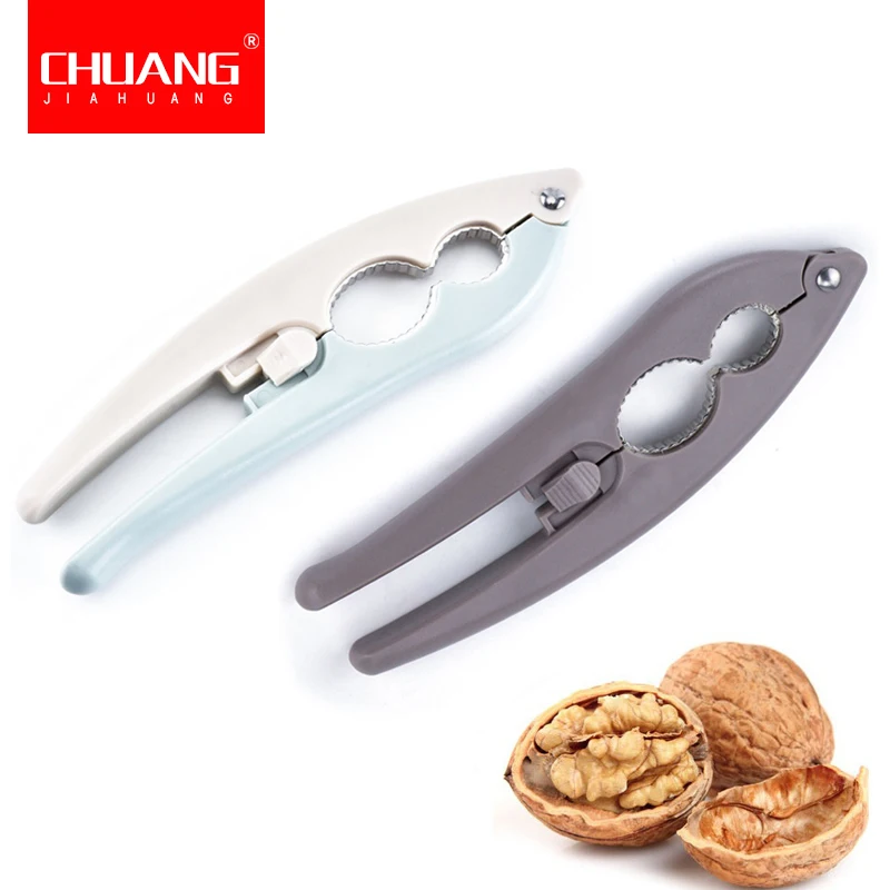 2pcs 2 color Nutcracker Zinc Alloy Sheller Crack Walnut Almond Hazelnut Pecan Filbert Nut Kitchen Tool Plier Cracker |