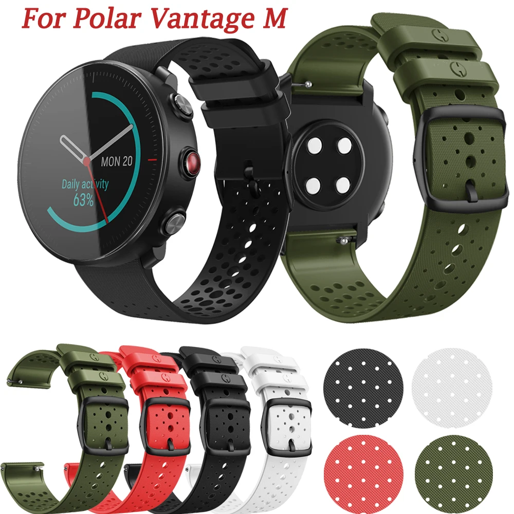 Официальный браслет для смарт-часов Polar Vantage M силиконовые ремешки сменный