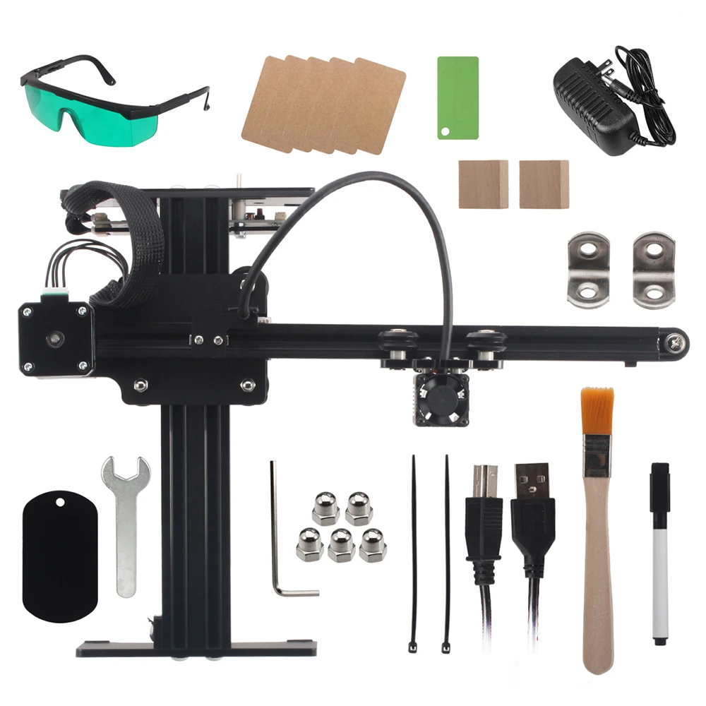 7000 МВт Настольный лазерный гравер фрезерный станок с ЧПУ Портативный