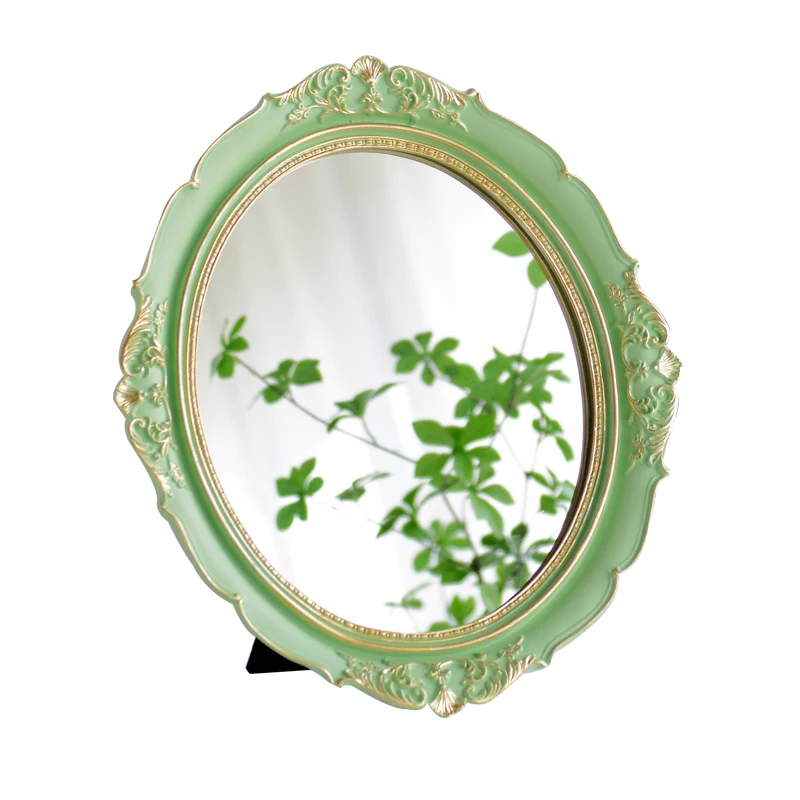 

European Makeup Mirror Wall Hanging Tray Personality Photography Selfie Display Props Decorative Mirrors