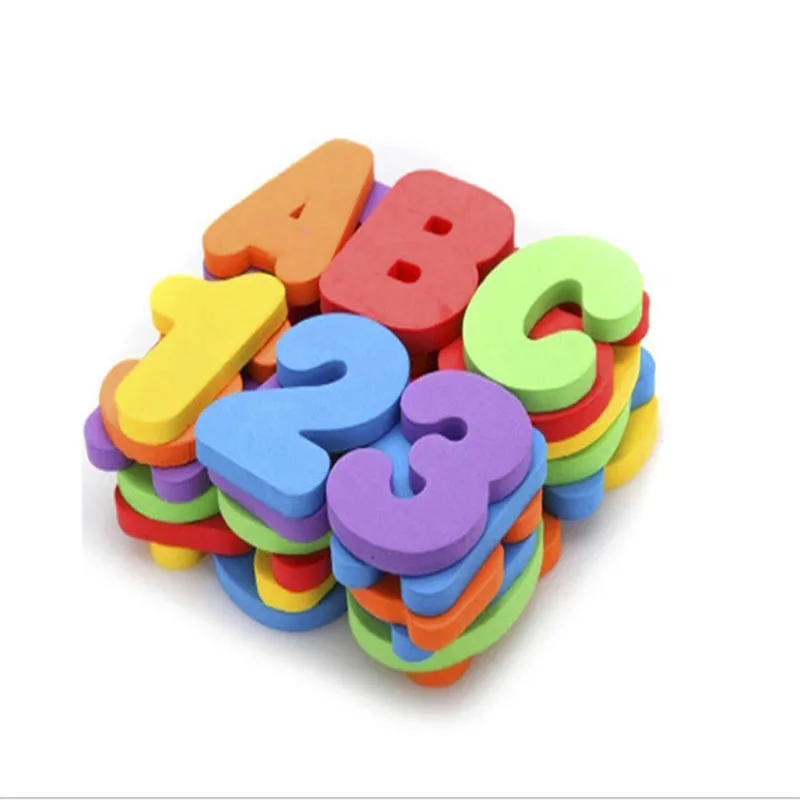 Alphanumeric Letter Puzzle Bath Toys Baby Foam Floating Toy Soft EVA Early Educational Bathing | Игрушки и хобби