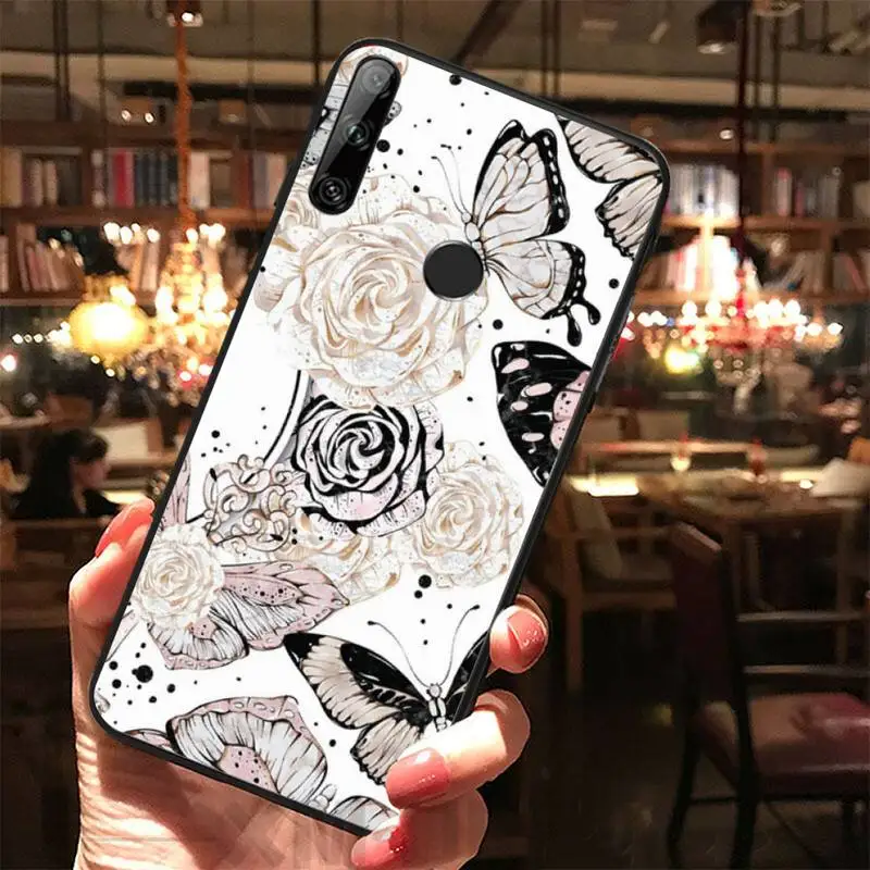HaNismt розой на руку люксовый уникальный чехол для телефона с изображением Huawei Y5 Y6 Y7