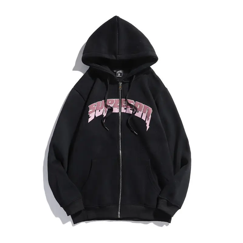 

2021 soft letter Loose Sweatshirt Y2K Women Casual Long Sleeve Zipper Print Hoodies grunge Autumn Streetwear Female Sweatshirts