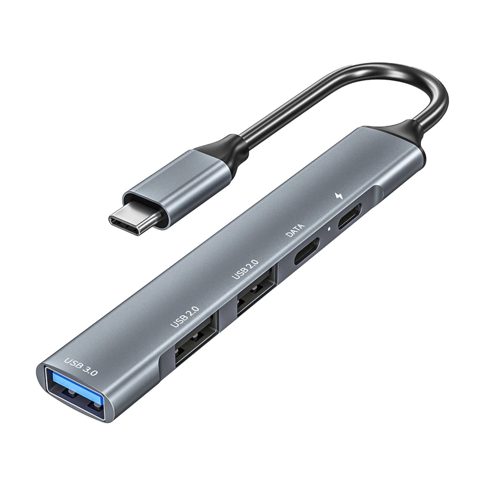 

5 In 1 Office Gigabit Ethernet Networking Data Transfer Multiport Adapter High Speed Power Delivery Wide Compatible USB C Hub