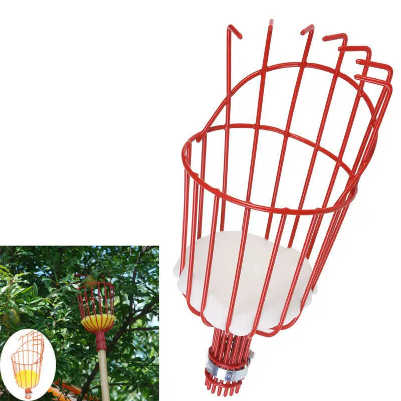 

Aluminum Deep Basket Fruit Picker Convenient Horticultural Fruit Picker Gardening Peach Picking Tools